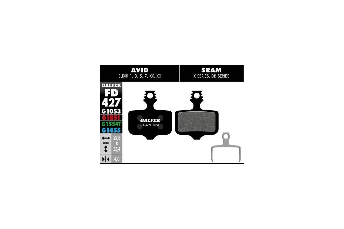 Plaquettes de Frein GALFER Pour Avid Elixir 1 2 3 5 7, Sram XX, X0, X7, X9, DB