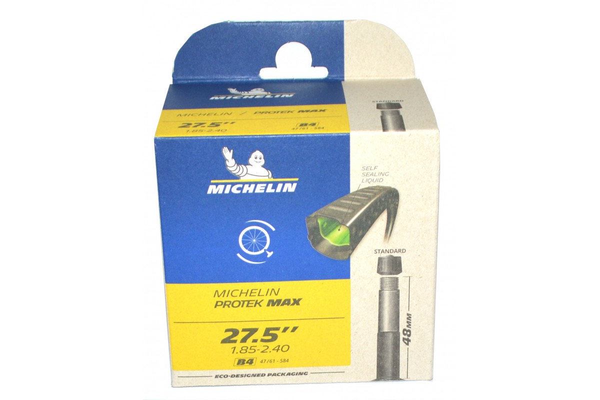 Chambre -agrave- Air MICHELIN B4 PROTEK MAX 27-5x1-85-2-40 Valve Schrader 48 mm