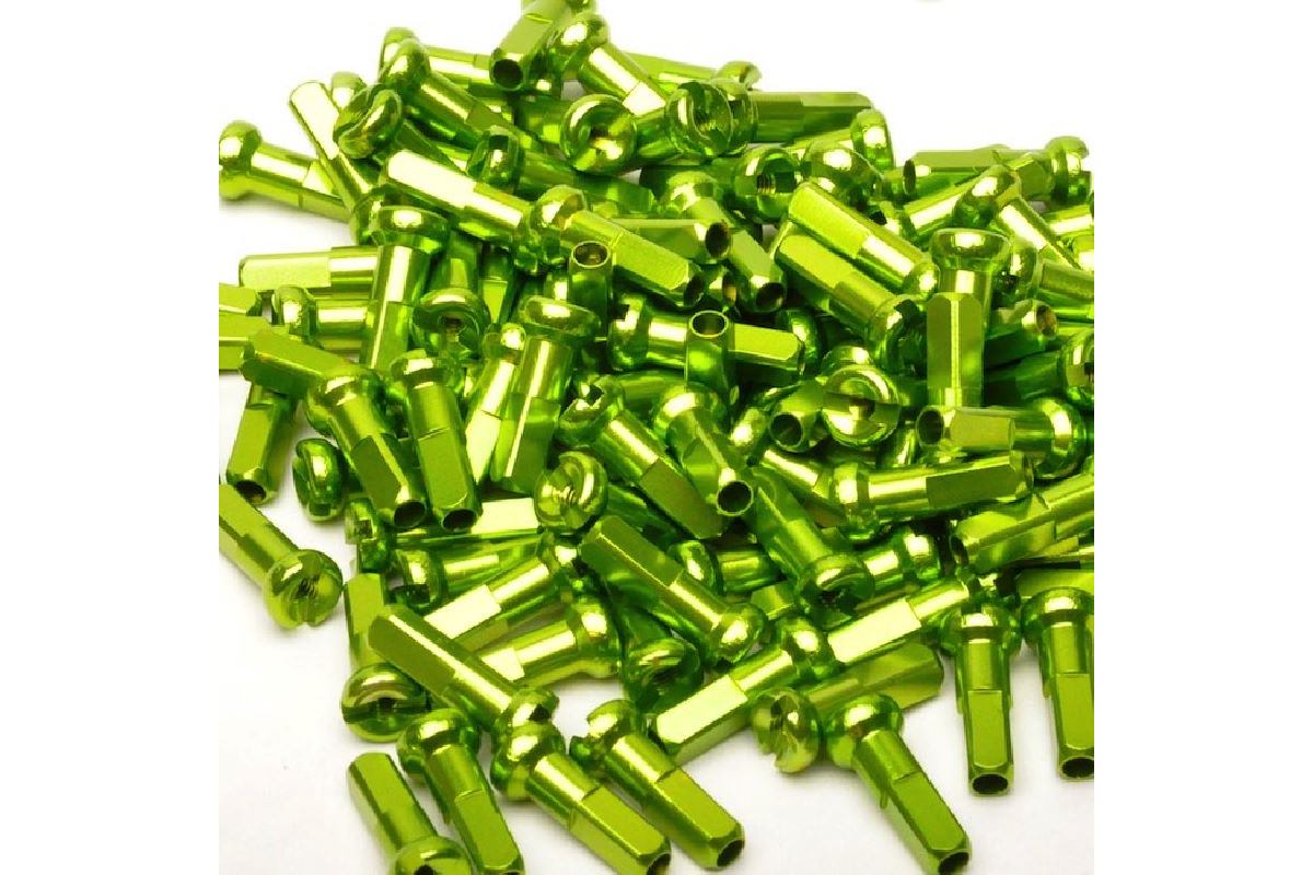 Kit Ecrous de Rayon DARTMOOR Aluminium Vert Anodisés (x38)