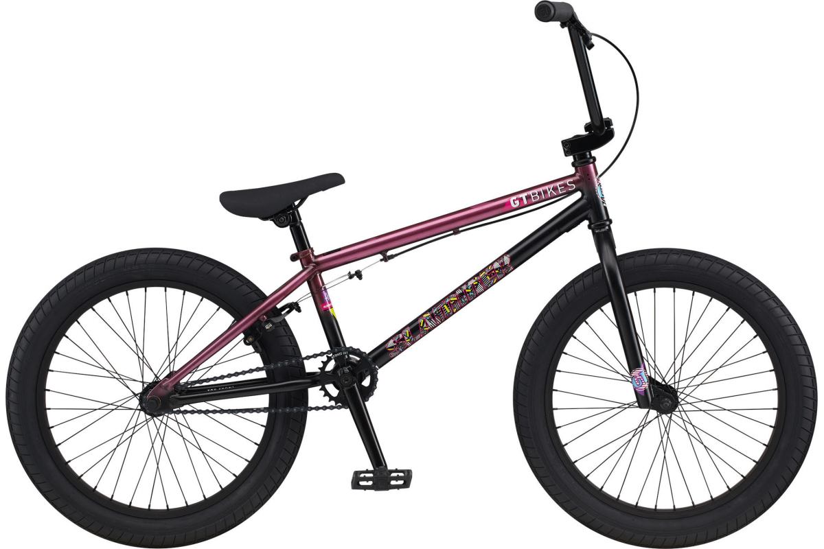 BMX GT Slammer Mercado 20" Framboise Transparent / Noir Mat