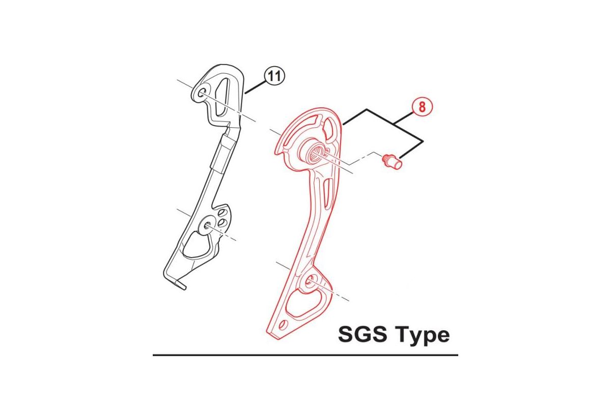 Chape externe SHIMANO pour dérailleur RD-M980