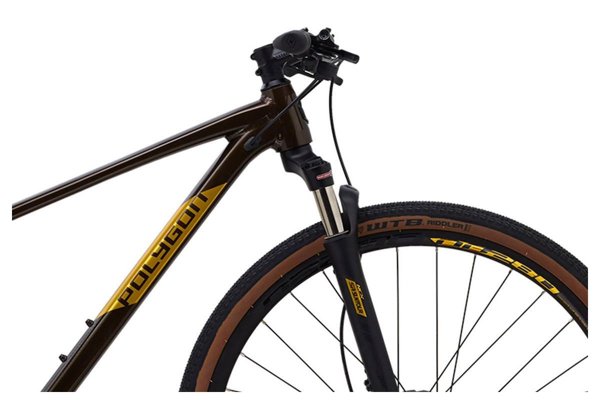 VTC POLYGON Heist X7 : Vélo Hybride Haut de Gamme | Fourche à Air | Shimano 1x11