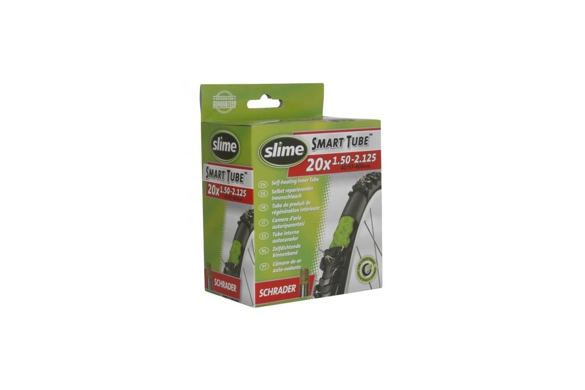 CHAMBRE A AIR VELO 20 X 1.50-2.125 SLIME VALVE STANDARD AVEC LIQUIDE ANTI-CREVAISON