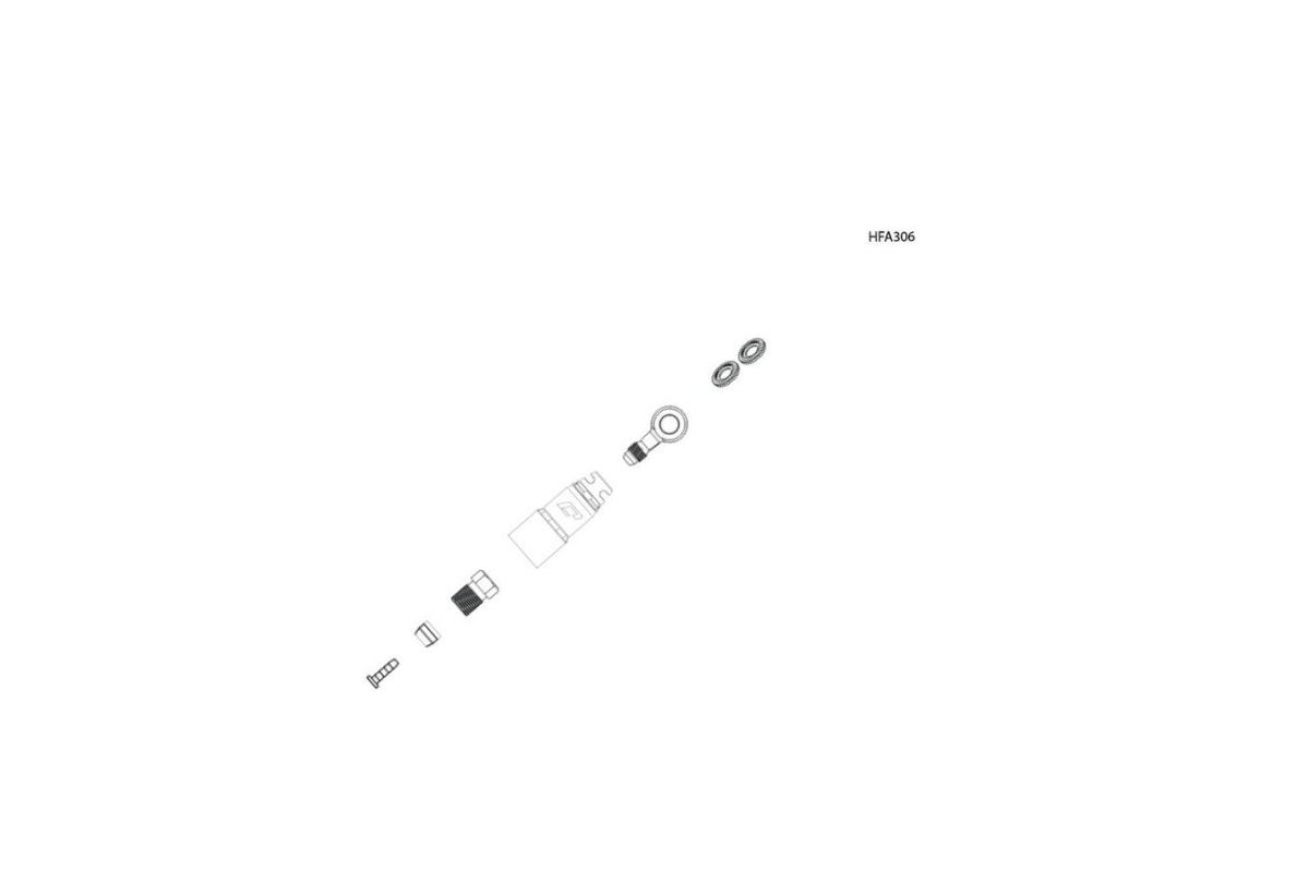 Adaptateur et Banjo Jagwire Mountain Pro Quick-Fit Shimano