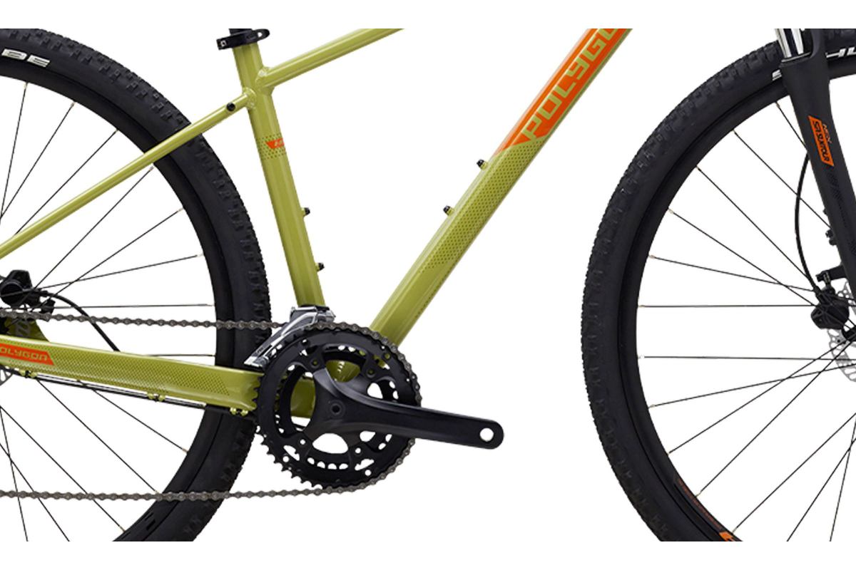 VTC POLYGON Heist X2 : Vélo Hybride Shimano 2x8 | Freins à Disque Hydrauliques