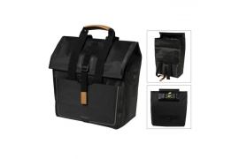 Basil double Sac City 28-32L - Noir