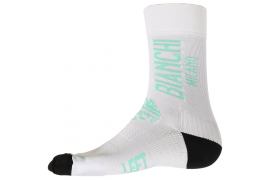 Chaussettes High Milano BIANCHI Blanc/Bleu Céleste