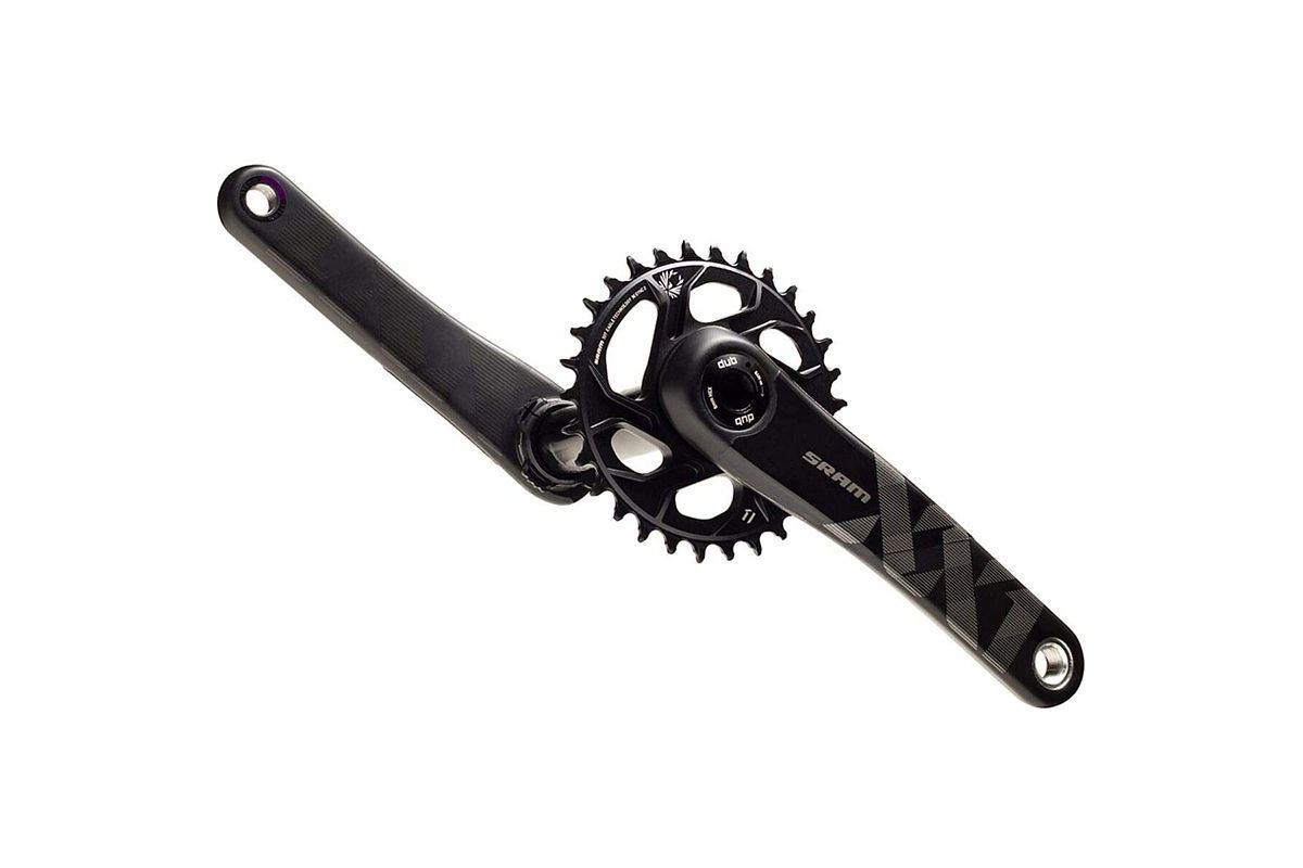 Pédalier SRAM xx1 eagle x-sync2 dub fat bike 4" dm 170 mm 30d 11/12v carbone noir sans cuvettes
