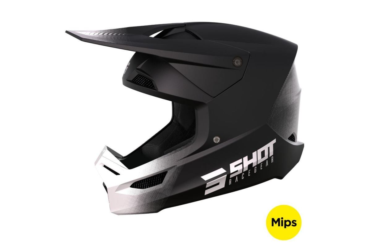 Casque Shot Race - Raw Matt Black