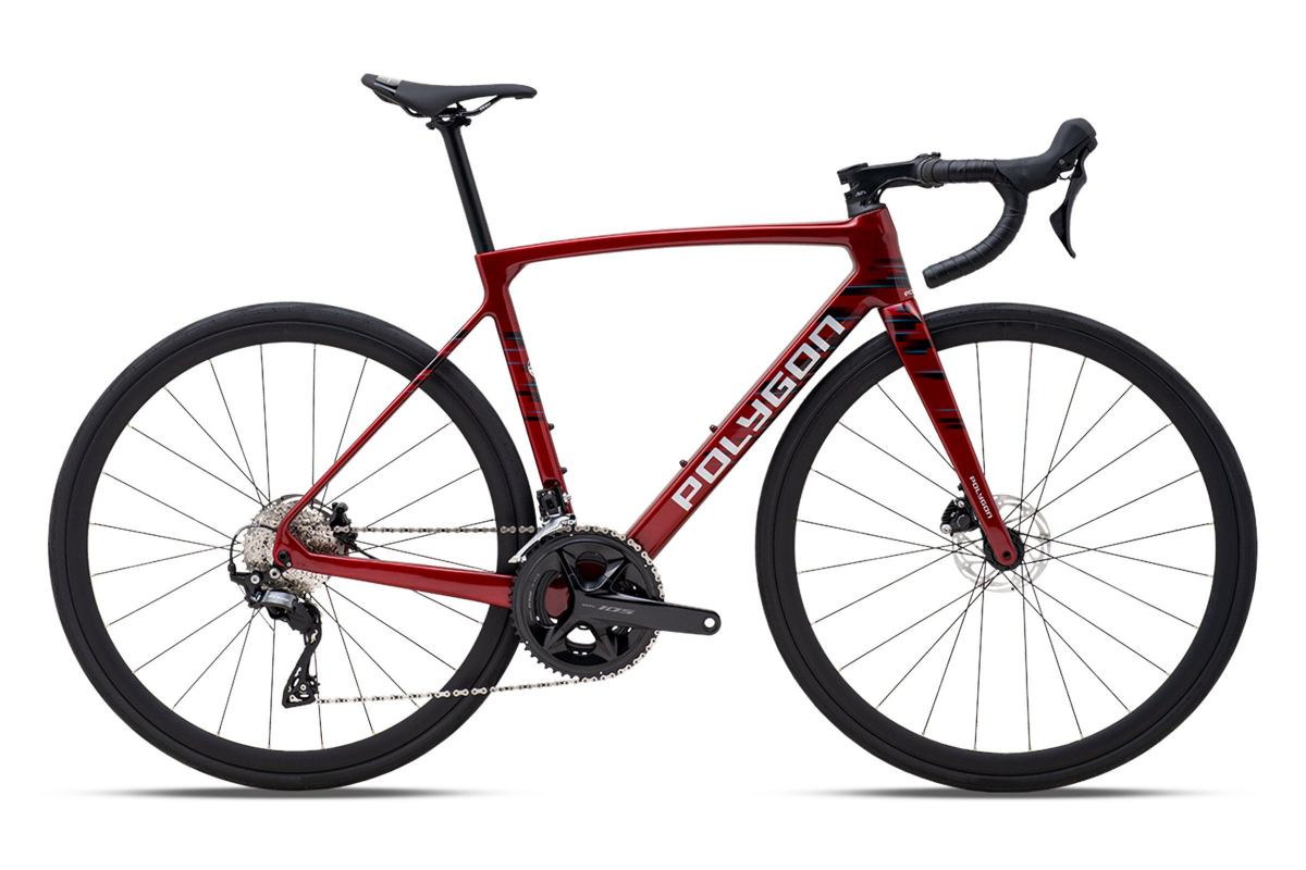 Polygon Strattos S7D : Vélo de Route Carbone & Shimano 105 12V