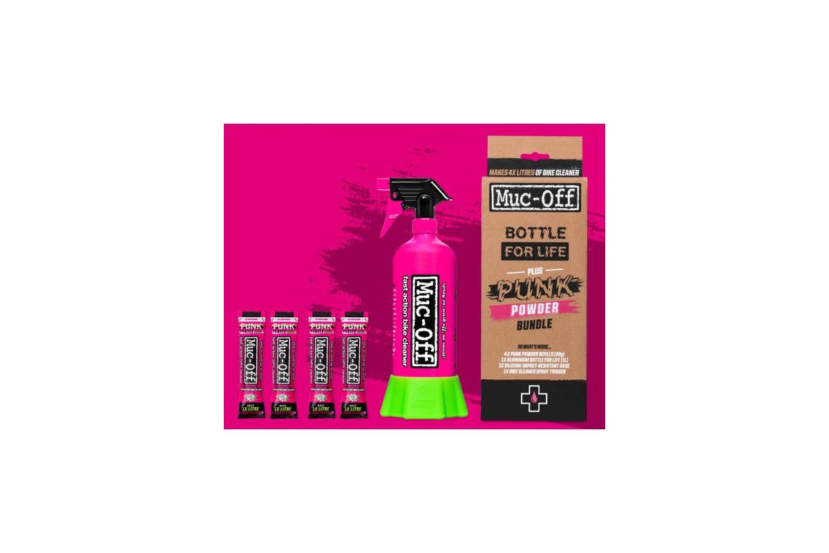 Nettoyant pour V-eacute-lo MUCC OFF Punk Powder Bike Cleaner -4 sachets- - Bottle for Life
