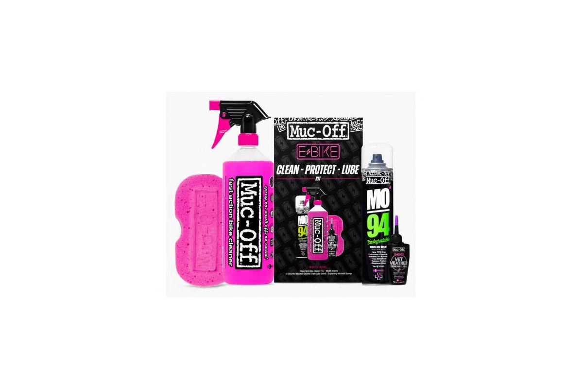 Kit d'entretien MUC-OFF - Ebike Clean Protect et Lube Kit