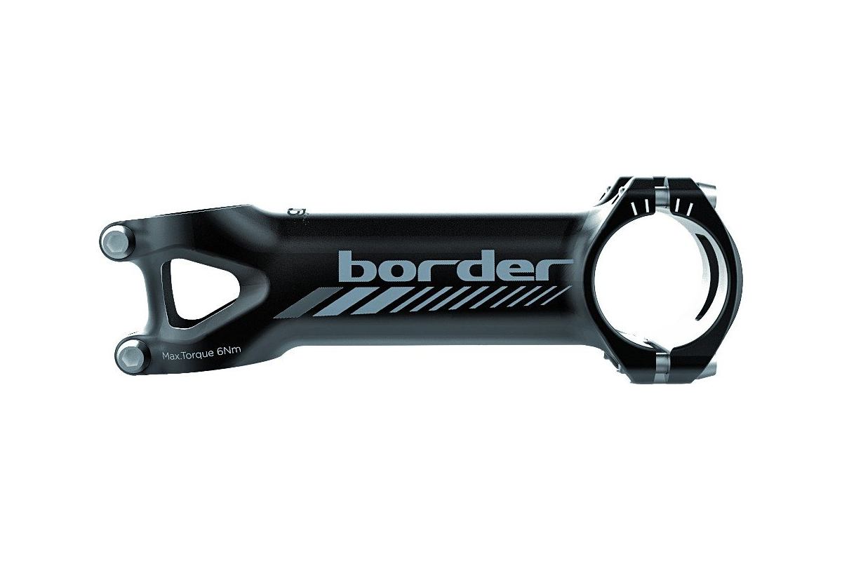 Potence DEDA Border alu noir mat graphique gris 83 de 80 à 130mm