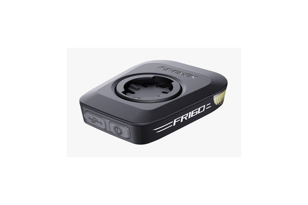 Eclairage Avant Ravemen FR 160 - Fixation Alu Garmin