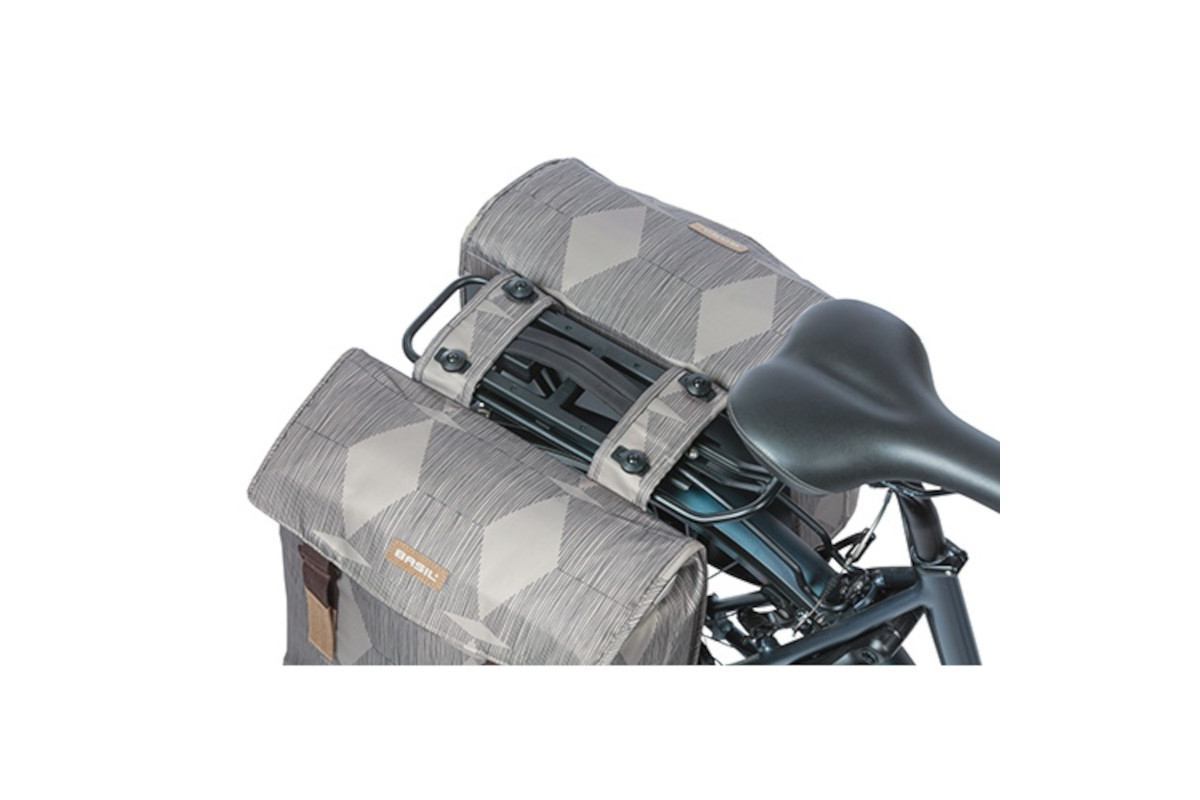 Basil Sacoche Double Elegance MIK 40-49L - Écologique & Spacieuse | Basil