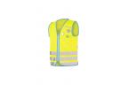 Gilet de s-eacute-curit-eacute- jaune fluo WOWOW Crazy Monster enfant -taille L-