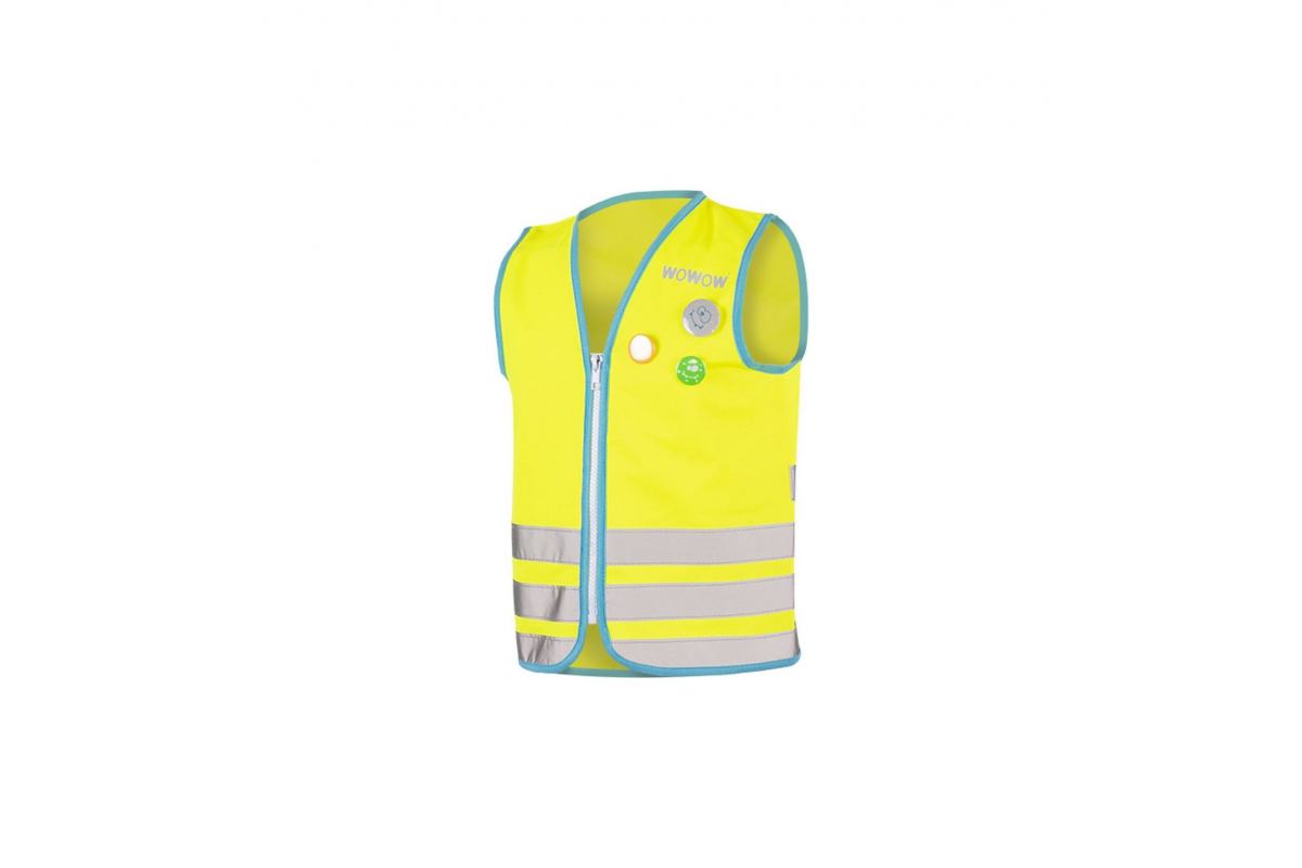 Gilet Réfléchissant Enfant WOWOW Crazy Monster Jaune Fluo - Haute Visibilité