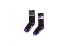 Chaussettes Sunday Creepy Sweeper Crew Black/Purple X White