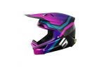Casque Shot Race - Sky Purple Chrome