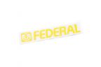 Sticker Federal 170mm Die Cut - Yellow