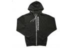 Sweat Stay Strong Faster Zip Heather Black