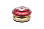 Jeu De Direction Pride Ti45 Titanium -IS- 1-1-8-quot- - Red