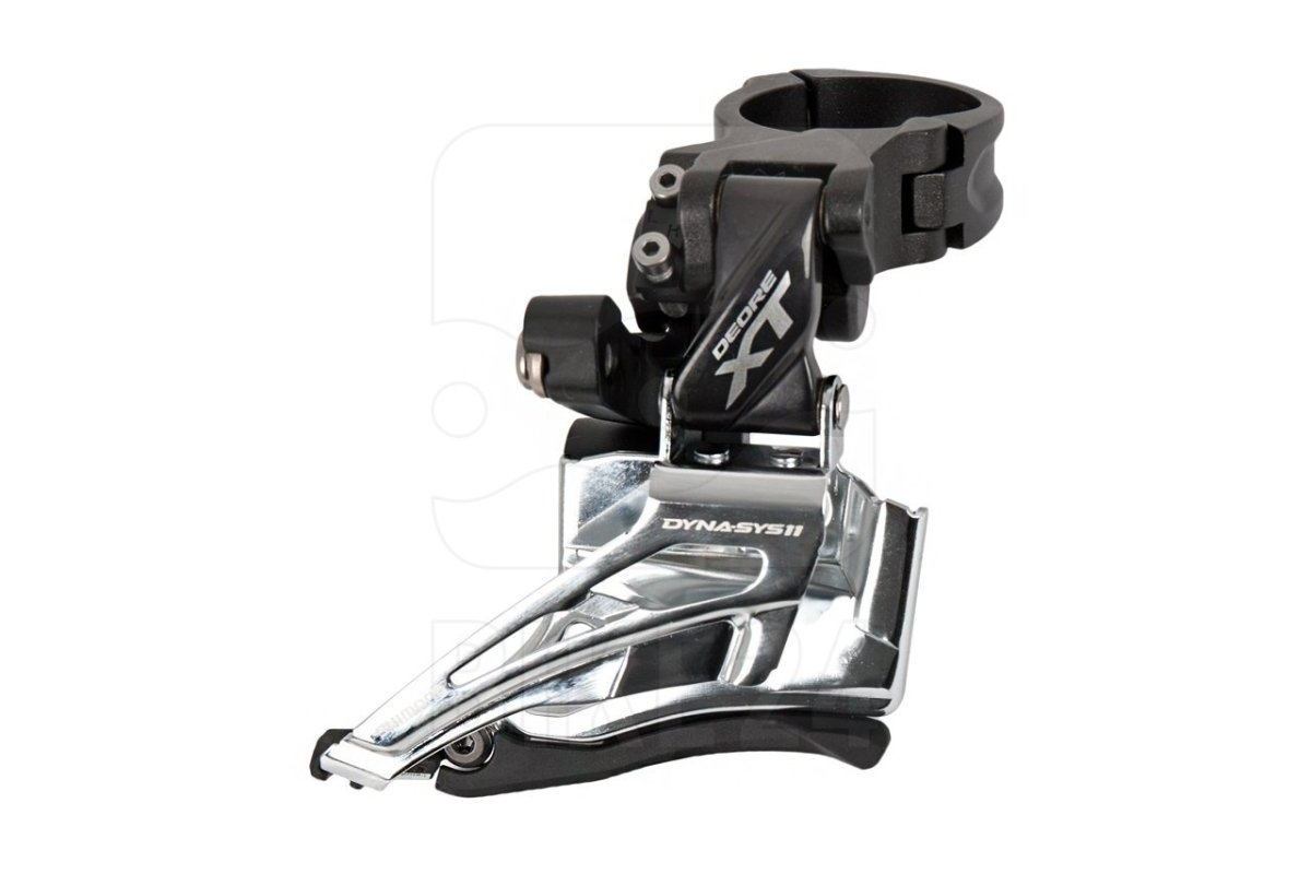 Derailleur Vtt Avant Shimano Xt M8025 2X11 Collier Bas 28.6 A 34.9 Tirage Bas