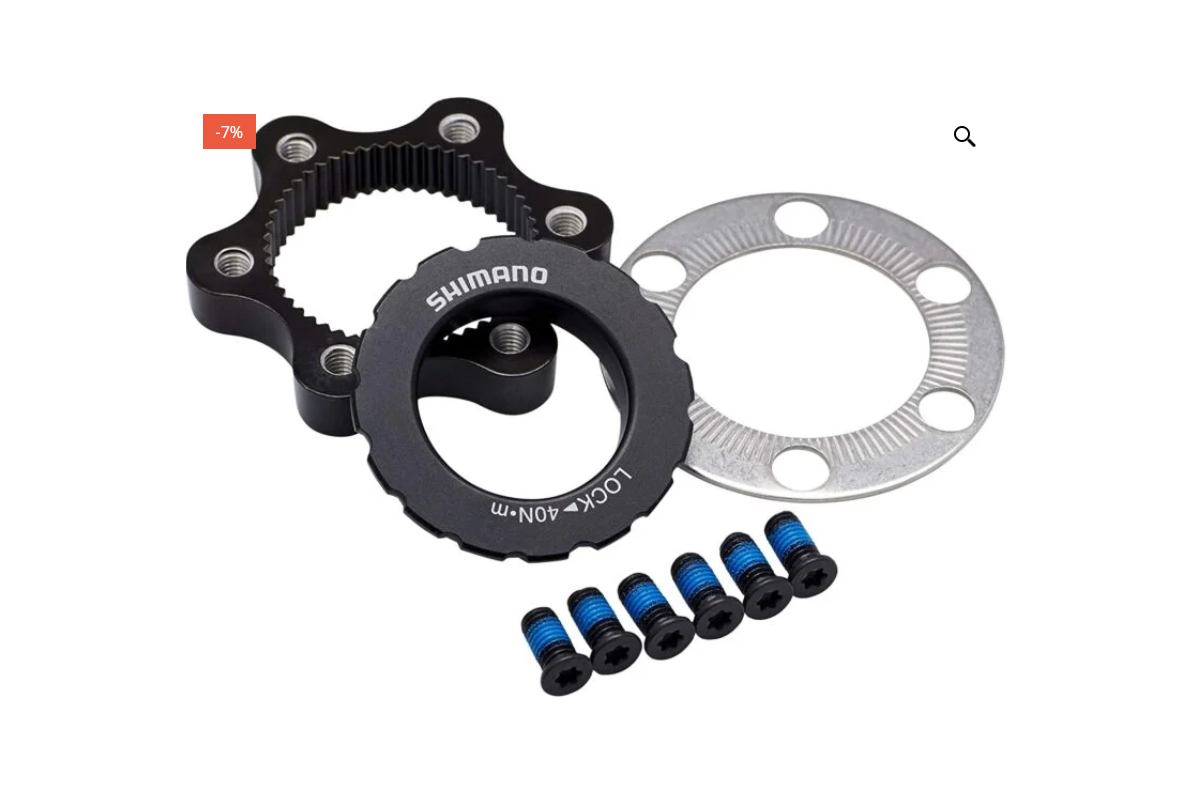 Adaptateur de disque de frein -agrave- disque -agrave- verrouillage central SHIMANO SM-RTAD05