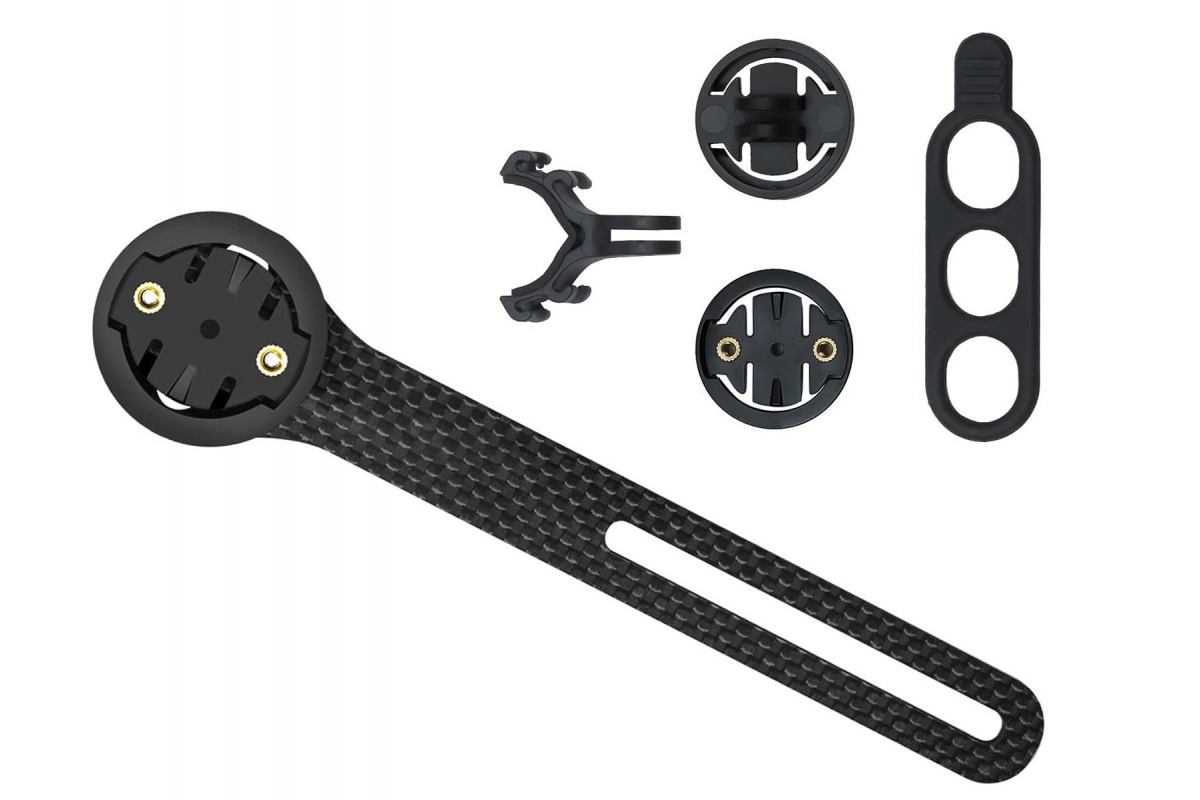 Support compteur en carbone pour potence-cockpit int-eacute-gr-eacute- M82 IGPSPORT