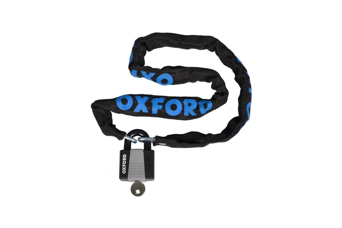 OXC Antivol Chaine+Cadenas Noir 6mmx900mm, Cadenas 40mm