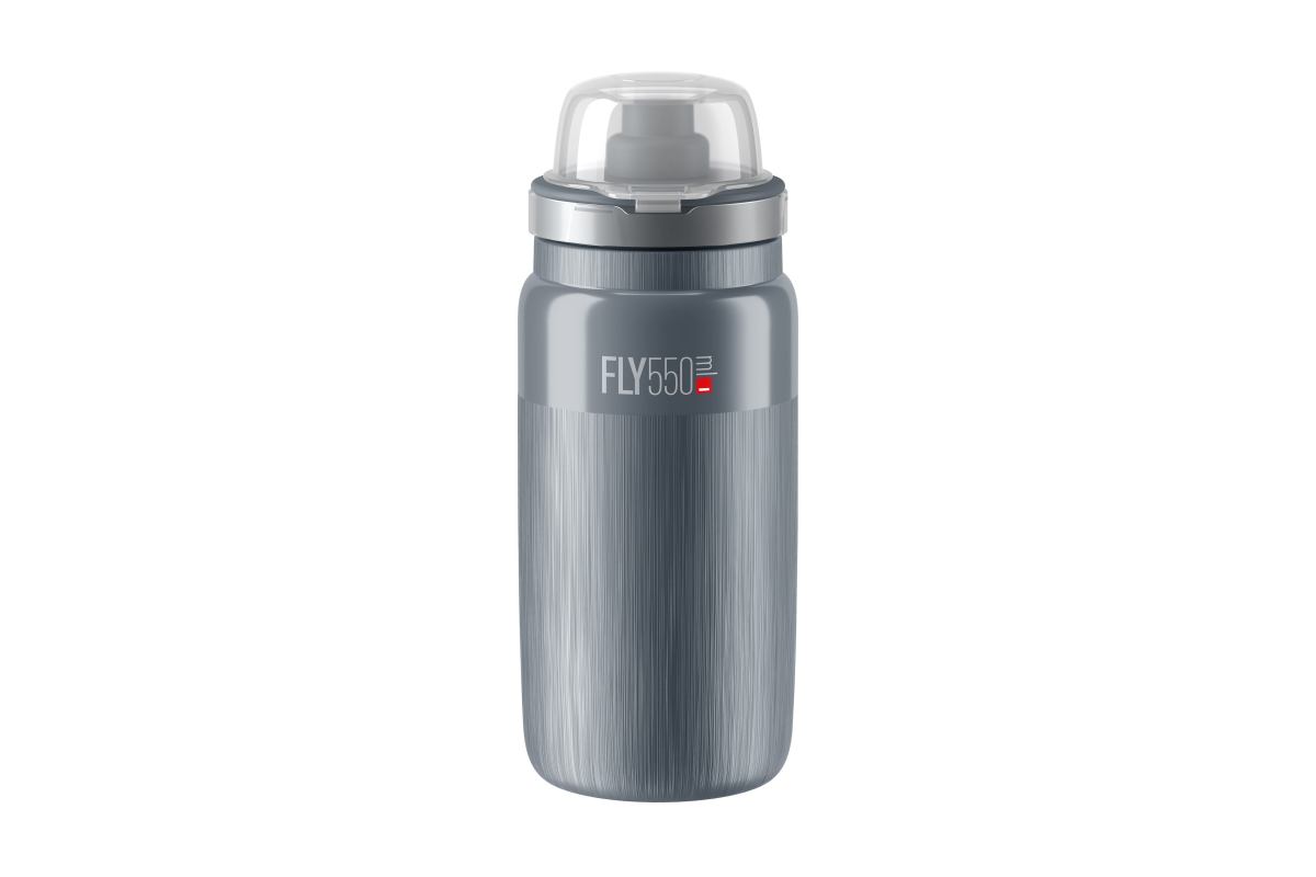 Elite Bidon Fly VTT TEX Gris, logo gris 550ml
