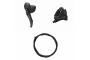 SHIMANO GRX Ens. Frein Disc Hydrau. BRRX400KTBLRX600 Gauche / avant Résine avec ailette 1000mm (noir) BL-RX600-L(L), BR-RX400(F)