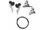 SHIMANO GRX Ens. Freins Disc Hydrau. Avt + Arr Résine avec ailette 1x11v BL-RX810(L)+ST(R),BR-RX820(F+R)