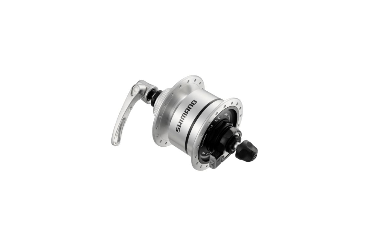 SHIMANO Moyeu dynamo DH-3D72 36 26-28 Argent-eacute-