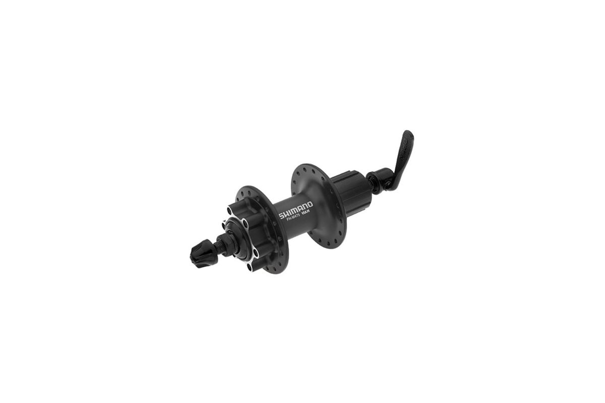 SHIMANO Moyeu Arrière FH-M475 8-11 vitesses, VTT Frein à disque à 6 Trous 36 Trous Corps noir / blocage rapide noir