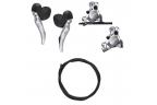 SHIMANO GRX Ens. Freins Disc Hydrau. Avt + Arr Résine avec ailette 1x11v BL-RX810(L)+ST(R),BR-RX820(F+R)