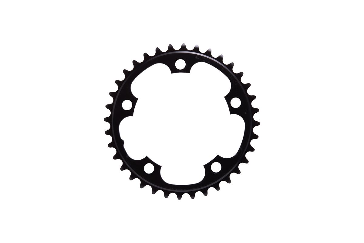 Plateau 36 dents type MJ pour combinaisons 46-36 / 52-36 [noir]