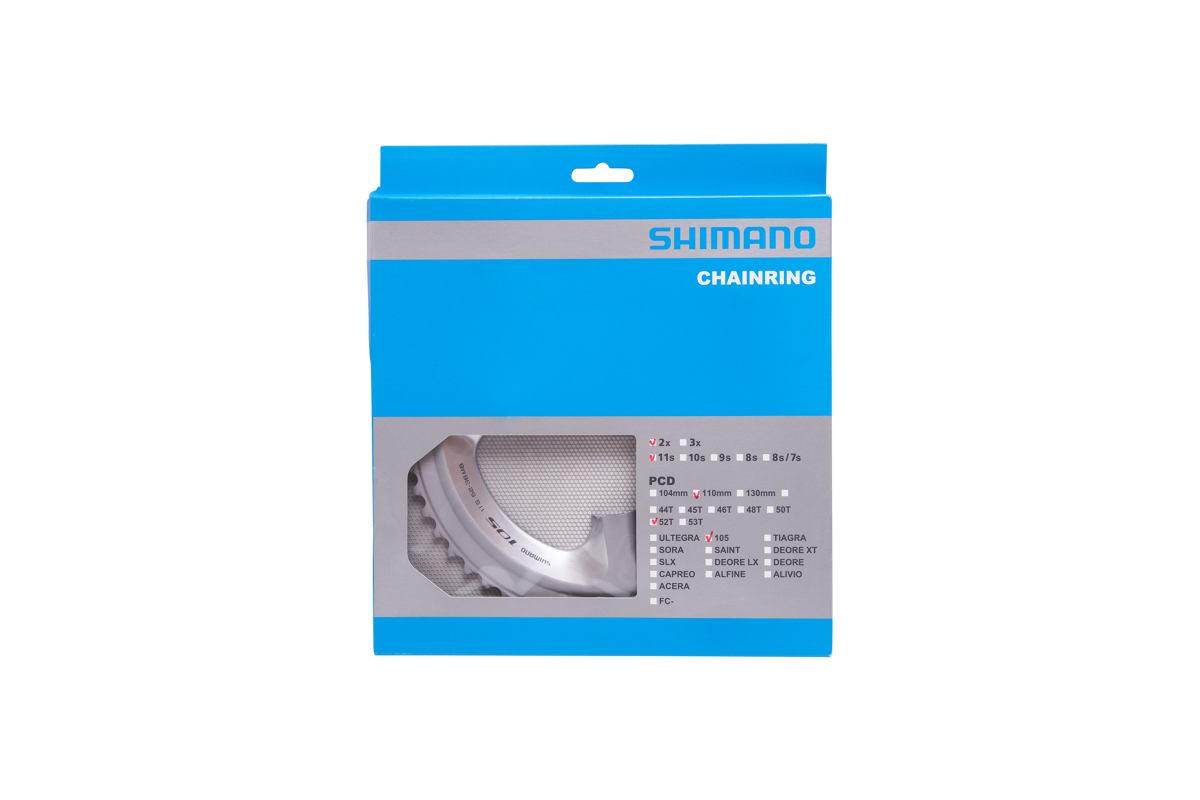 SHIMANO 105 Plateau 52T pour FC-5800-Argent-eacute--