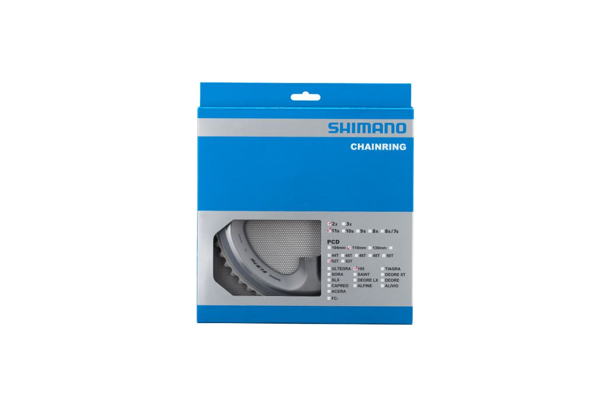 SHIMANO 105 Plateau 52T pour FC-R7000-Argent-eacute--