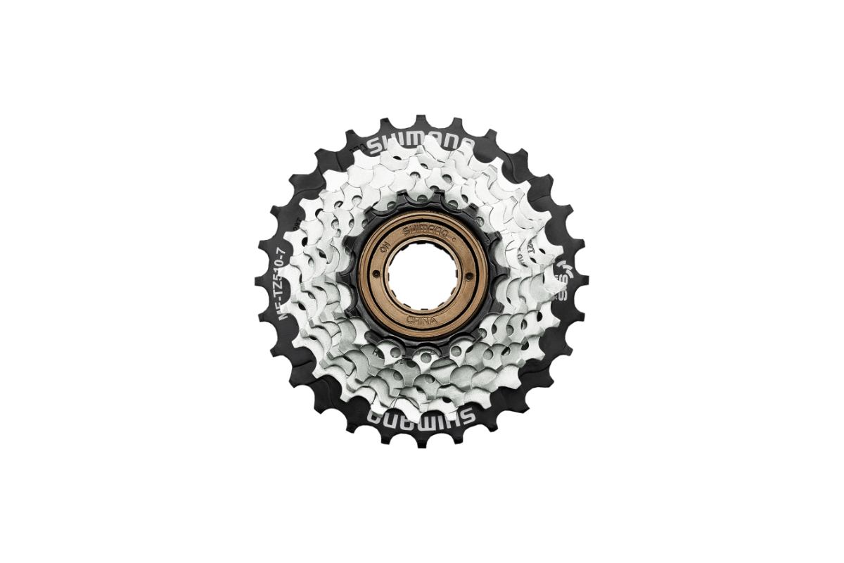 SHIMANO Roue-libre multivitesse MF-TZ510-7 7 vitesses 14-16-18-20-22-24-28T Sans prot-egrave-ge-rayons