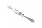 Assemblage d--039-axe de p-eacute-dale -gauche - B-C-9-16-quot- x 20 T-P-I-- pour type long de 4 mm PD-R9100