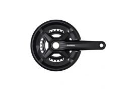 SHIMANO Pédalier FC-MT210-2 2-PIECE CRANKSET 9 vitesse 175,0 mm 46-30T Noir Sans pièces de boîtier de pédalier Sans CG