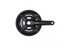 SHIMANO Pédalier FC-MT210-2 2-PIECE CRANKSET 9 vitesse 175,0 mm 46-30T Noir Sans pièces de boîtier de pédalier Sans CG