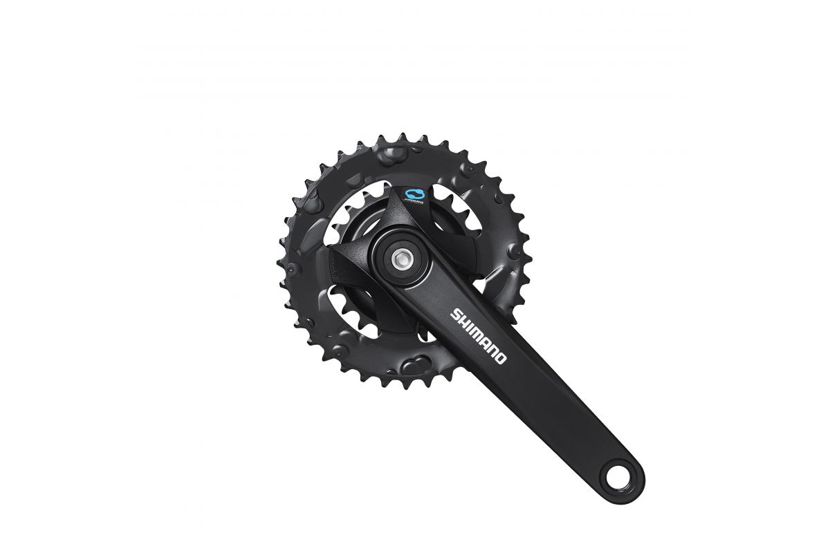 SHIMANO Pédalier FC-M315-2 Square 8/7 vitesse 175,0 mm 36-22T Noir Pour l'unité de boîtier de pédalier Sans CG