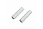 Connecteur de gaine Double-Ended 4mm Shift Argent 10pcs