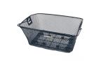 PANIER ARRI-Egrave-RE BASIL COMO MAILLE EN ACIER AVEC ANSE NOIR -41x31x20 cm-