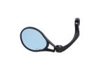 XLC MR-K28 R-Eacute-TROVISEUR GAUCHE CINTRE 21-26 mm ANGLE R-Eacute-GLABLE NOIR VERRE BLEU