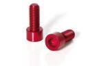 XLC BC-X02 2 VIS H-Eacute-XAGONALES PORTE-BIDON ALUMINIUM M5x17 mm ROUGE