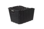 PANIER ARRI-Egrave-RE BASIL WEAVE WP PLASTIQUE NOIR -43x32x25 cm-
