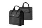 SAC ARRI-Egrave-RE BASIL MIRA A-R-Eacute-FL-Eacute-CH-NOIR IMPERM-Eacute-ABLE A-COMPARTIMENT 18L-36x16x37-FERMETURE A-RABAT